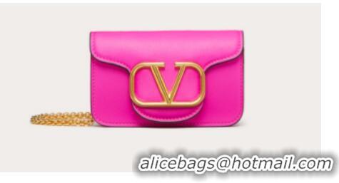 Super Quality VALENTINO LOCO calf leather chain nano XLI16 rose