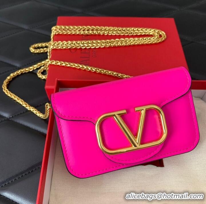 Super Quality VALENTINO LOCO calf leather chain nano XLI16 rose