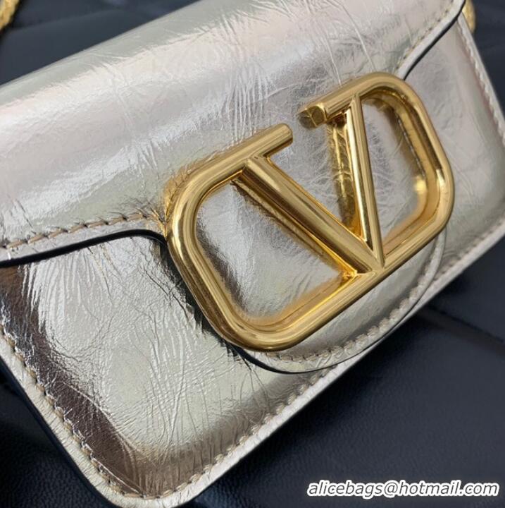 Super Quality VALENTINO LOCO calf leather chain nano XLI16 silver