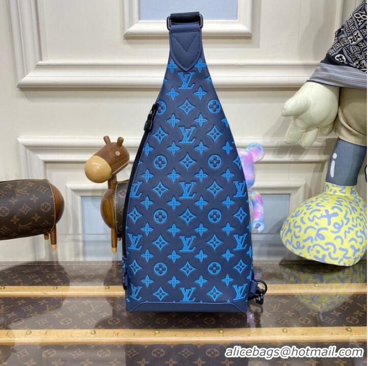 Famous Brand Louis Vuitton Duo Slingbag M21890 Navy River Blue