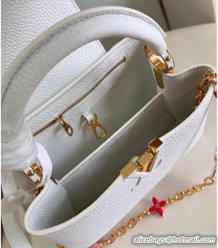 Top Grade Louis Vuitton Capucines BB M21043 white