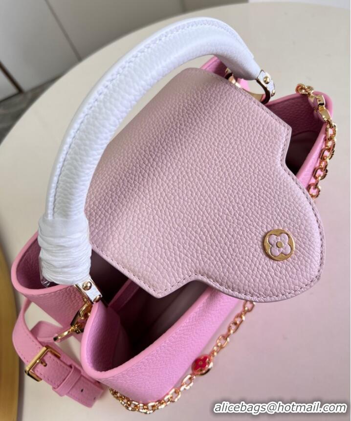 Shop Louis Vuitton Capucines MM M20784 Rose Chamallow Pink