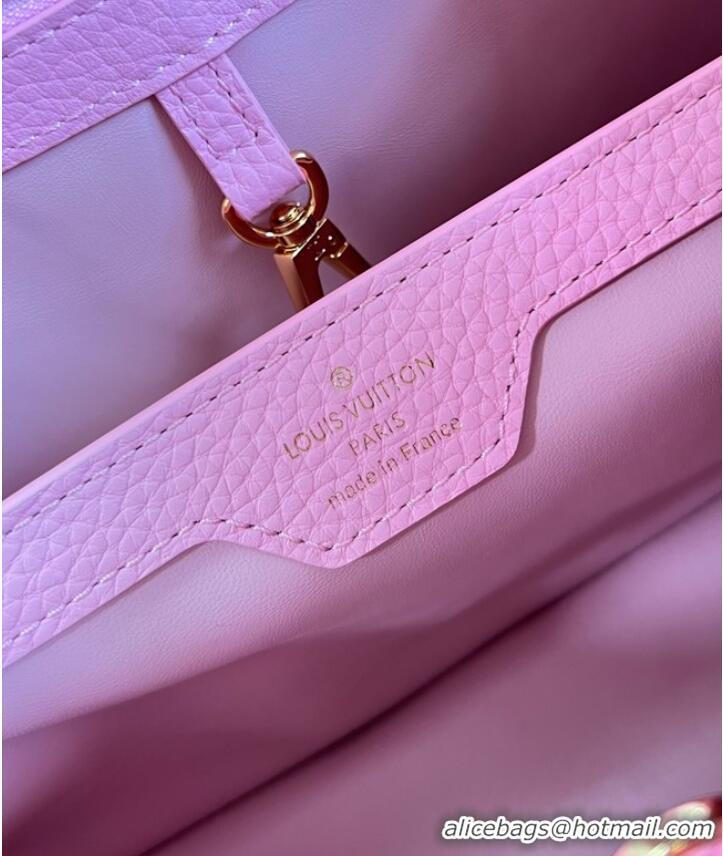 Shop Louis Vuitton Capucines MM M20784 Rose Chamallow Pink