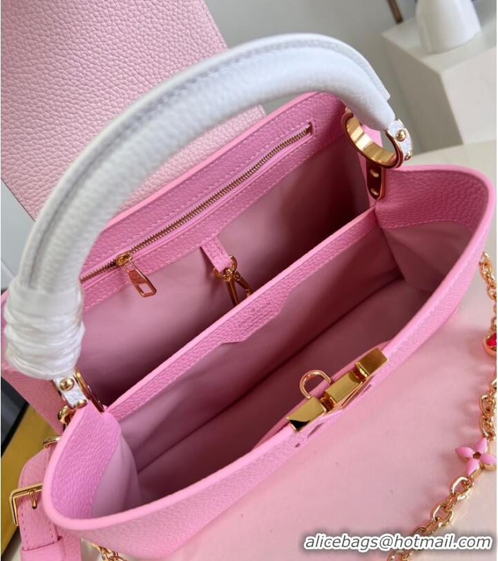 Shop Louis Vuitton Capucines MM M20784 Rose Chamallow Pink