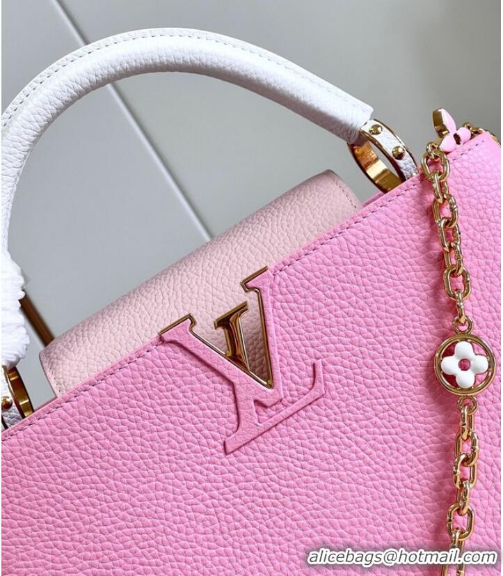 Shop Louis Vuitton Capucines MM M20784 Rose Chamallow Pink