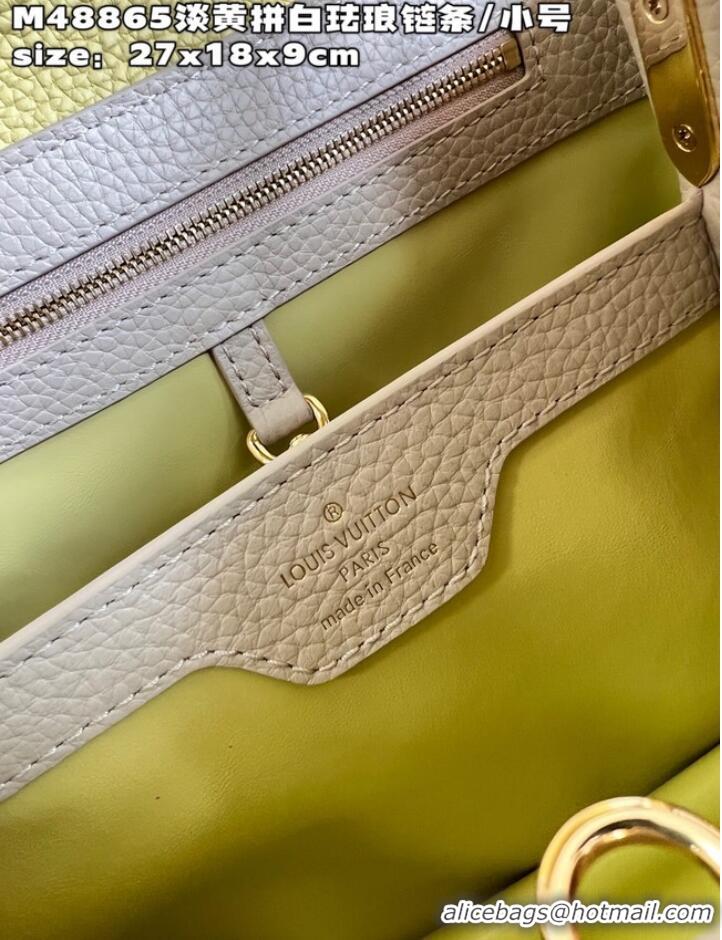 Buy Fashionable Louis Vuitton Capucines BB M21043 light yellow