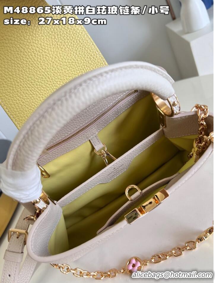 Buy Fashionable Louis Vuitton Capucines BB M21043 light yellow