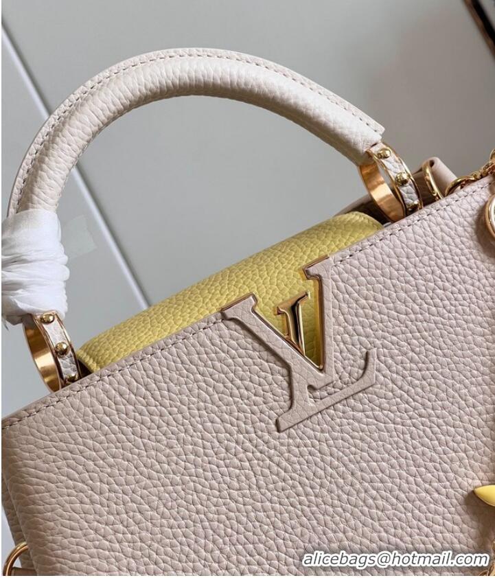 Buy Fashionable Louis Vuitton Capucines BB M21043 light yellow