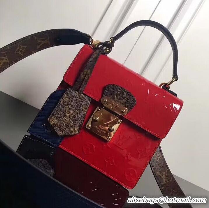 Promotional Louis Vuitton Spring Street Monogram Vernis Patent Original Leather M90376 Red