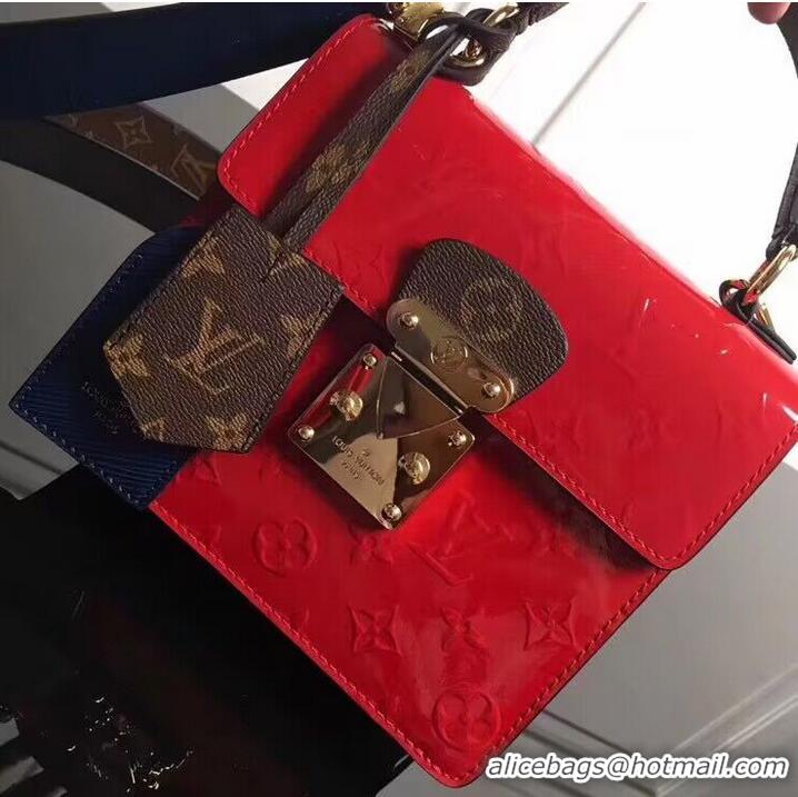 Promotional Louis Vuitton Spring Street Monogram Vernis Patent Original Leather M90376 Red