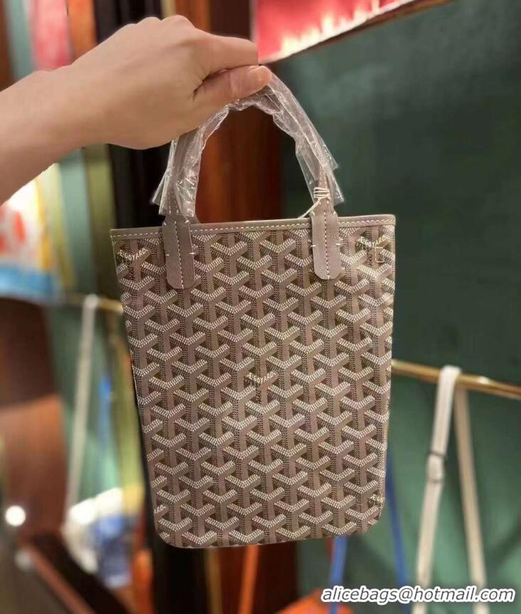 Famous Brand Goyard Poitiers Claire-Voie Top Handle Bag 8013 Khaki Green