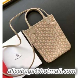 Inexpensive Goyard Poitiers Claire-Voie Top Handle Bag 8013 Powder Pink