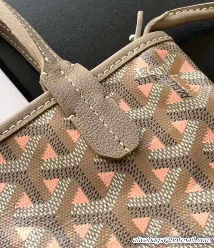 Inexpensive Goyard Poitiers Claire-Voie Top Handle Bag 8013 Powder Pink