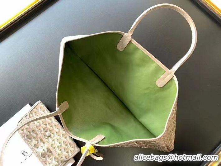 Famous Brand Goyard Saint Louis Claire-Voie Tote Bag PM 8001 Khaki Green