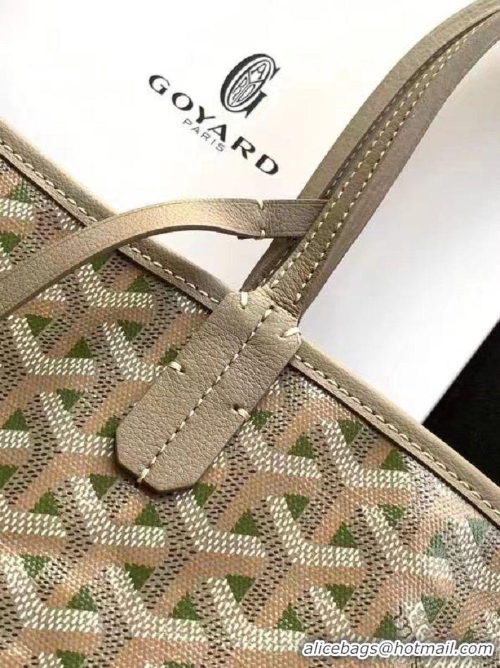 Famous Brand Goyard Saint Louis Claire-Voie Tote Bag PM 8001 Khaki Green