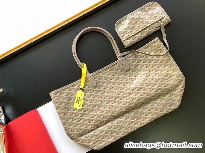 Famous Brand Goyard Saint Louis Claire-Voie Tote Bag PM 8001 Khaki Green