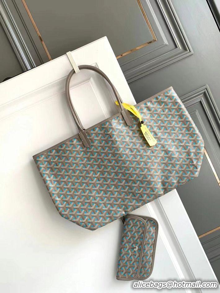 Top Grade Goyard Saint Louis Claire-Voie Tote Bag PM 8001 Turquoise Blue