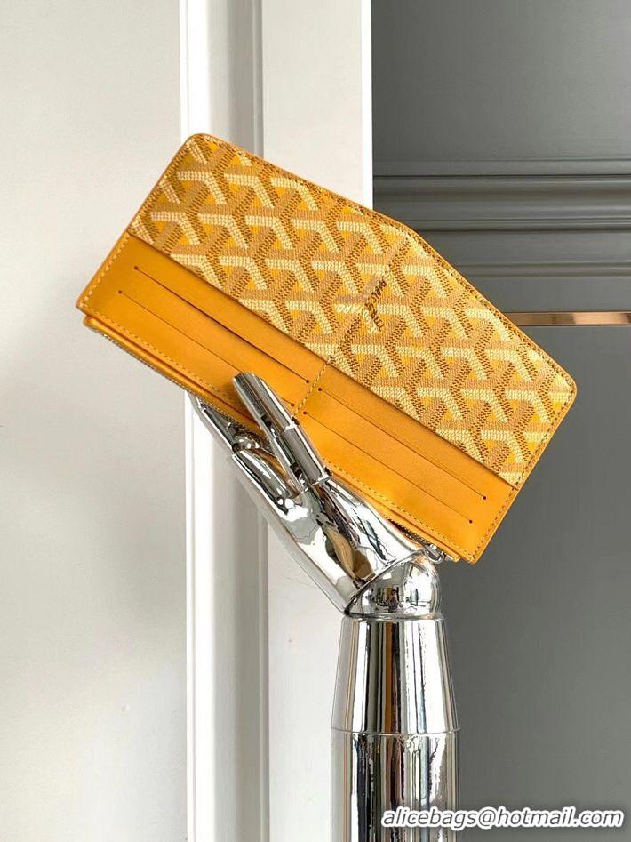 Traditional Specials Goyard Insert Louise Wallet 8503 Yellow