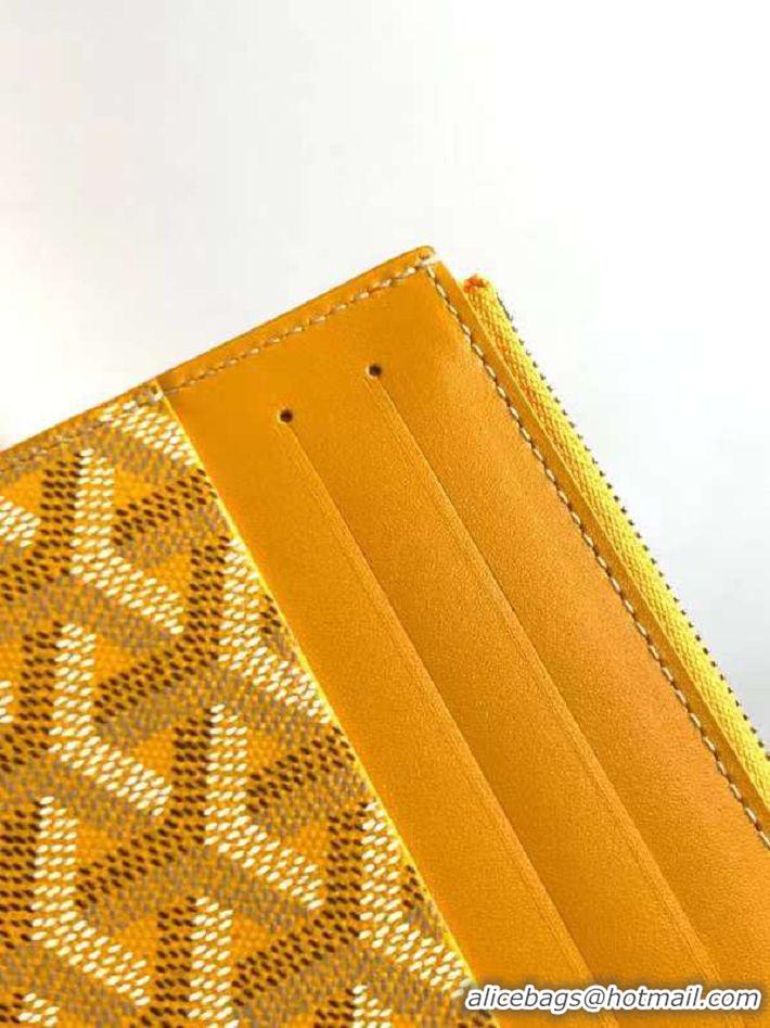 Traditional Specials Goyard Insert Louise Wallet 8503 Yellow