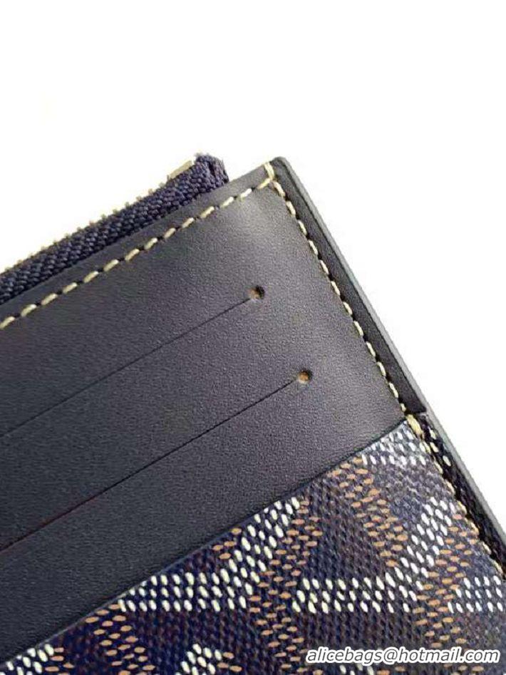 Inexpensive Goyard Insert Louise Wallet 8503 Navy Blue