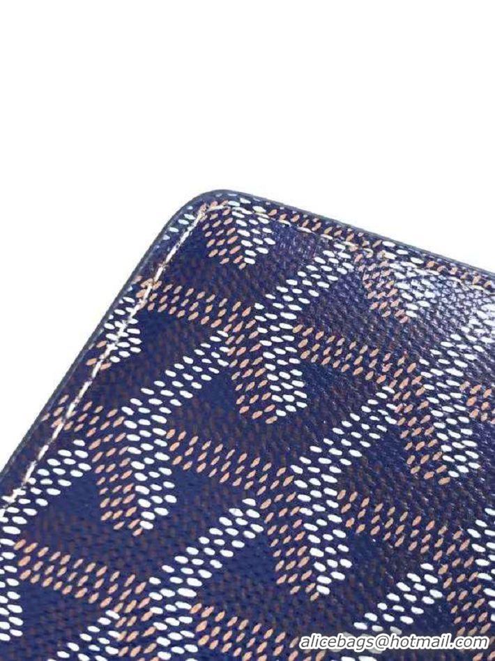 Inexpensive Goyard Insert Louise Wallet 8503 Navy Blue