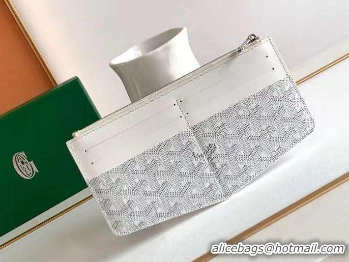 Unique Discount Goyard Insert Louise Wallet 8503 White