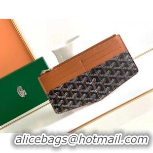 Super Quality Goyard Insert Louise Wallet 8503 Black And Tan