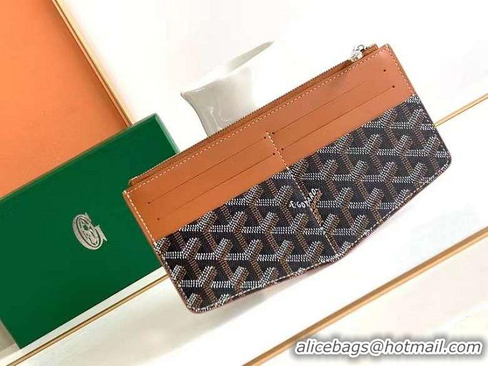 Super Quality Goyard Insert Louise Wallet 8503 Black And Tan