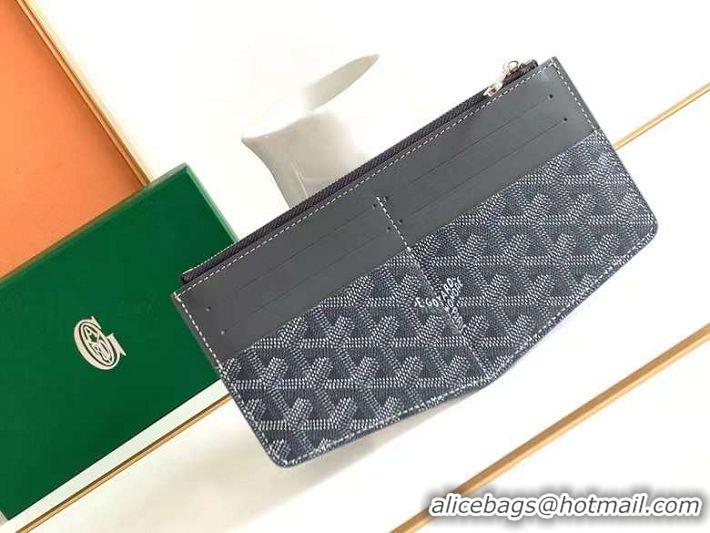 Best Price Goyard Insert Louise Wallet 8503 Dark Grey