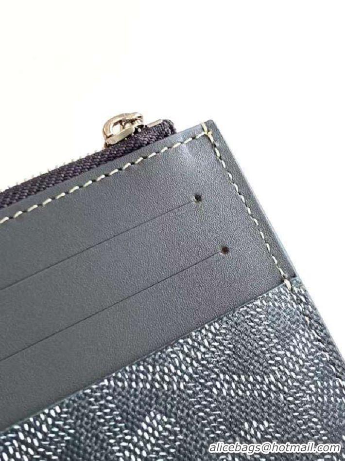 Best Price Goyard Insert Louise Wallet 8503 Dark Grey