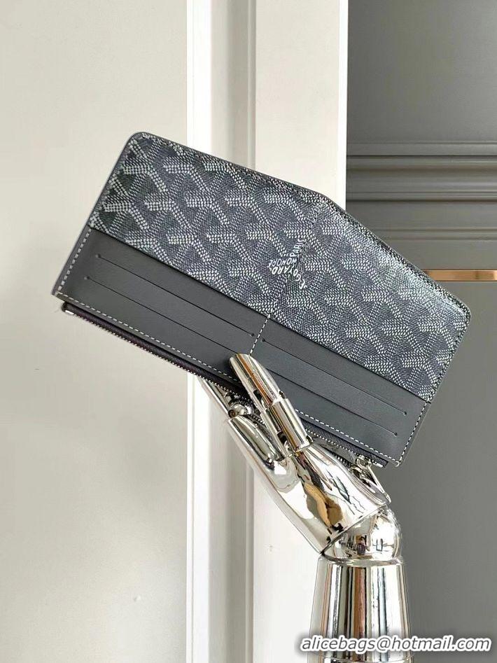 Best Price Goyard Insert Louise Wallet 8503 Dark Grey