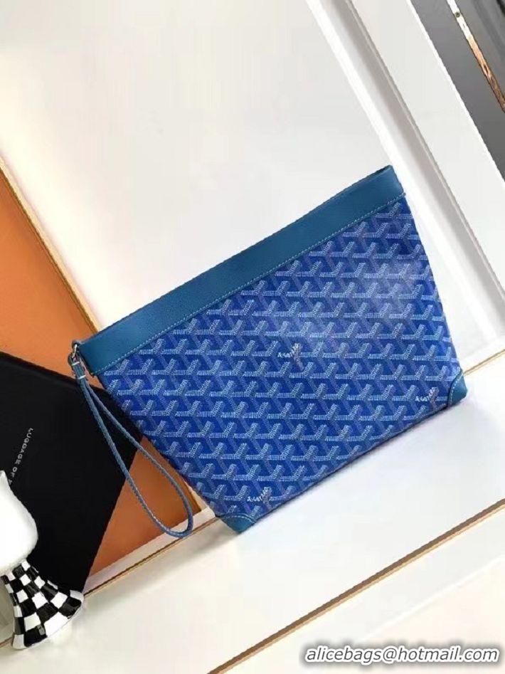 Luxury Discount Goyard Original Conti Clutch Bag 8811 Light Blue