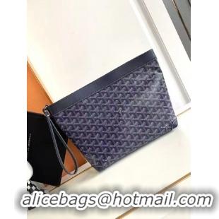 Top Design Goyard Original Conti Clutch Bag 8811 Navy Blue