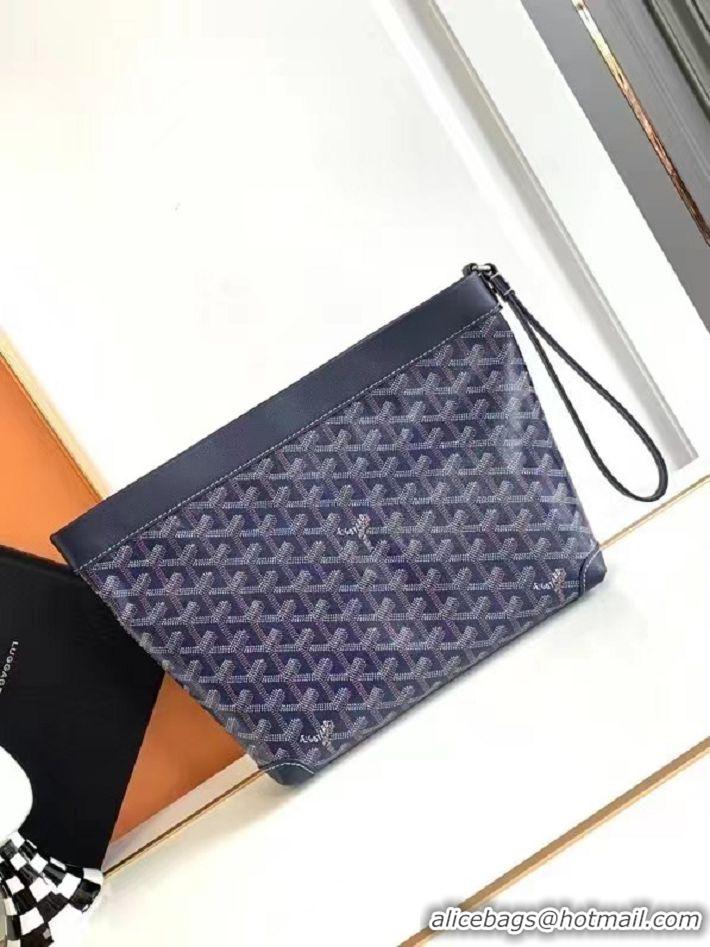 Top Design Goyard Original Conti Clutch Bag 8811 Navy Blue