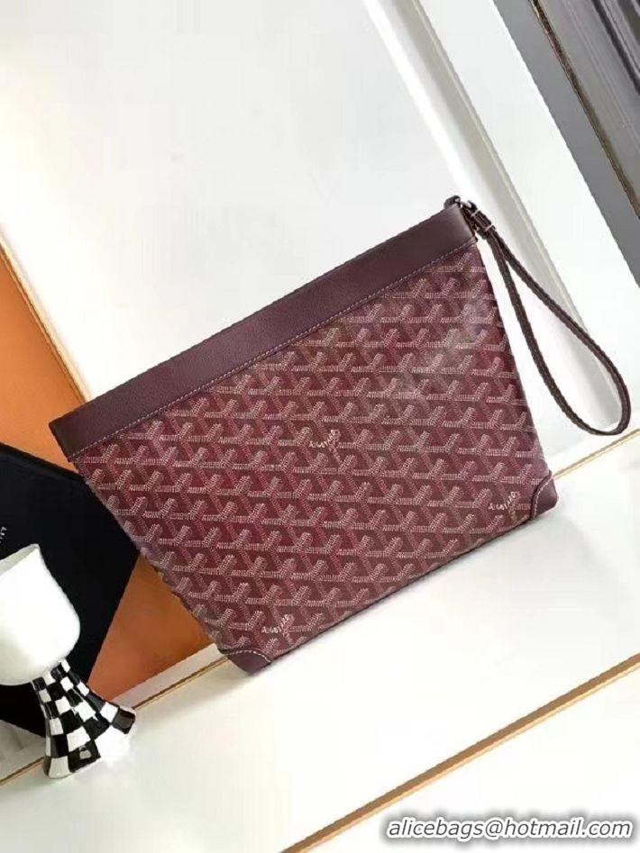 Traditional Discount Goyard Original Conti Clutch Bag 8811 Burgundy