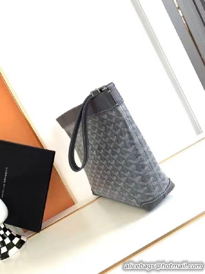 Reasonable Price Goyard Original Conti Clutch Bag 8811 Dark Grey