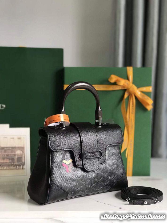 Big Discount Goyard Saigon Souple Mini Top Handle Bag 8005 Black