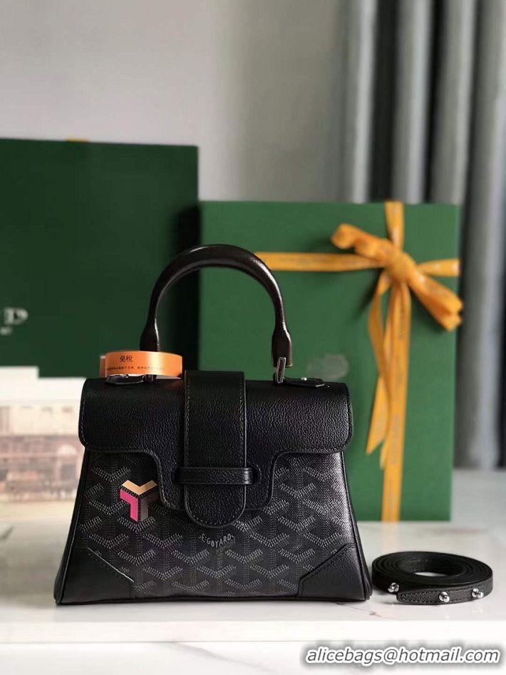 Big Discount Goyard Saigon Souple Mini Top Handle Bag 8005 Black