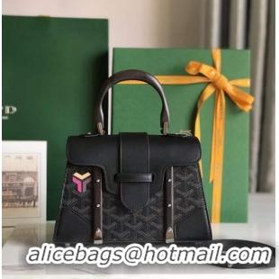 Top Grade Goyard Mini Saigon Bag Jet Black Limited 8006 Black