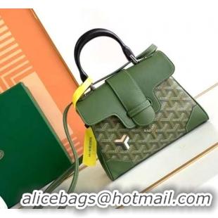 Reasonable Price Goyard Mini Saigon Souple Top Handle Bag 8005 Avocado Green