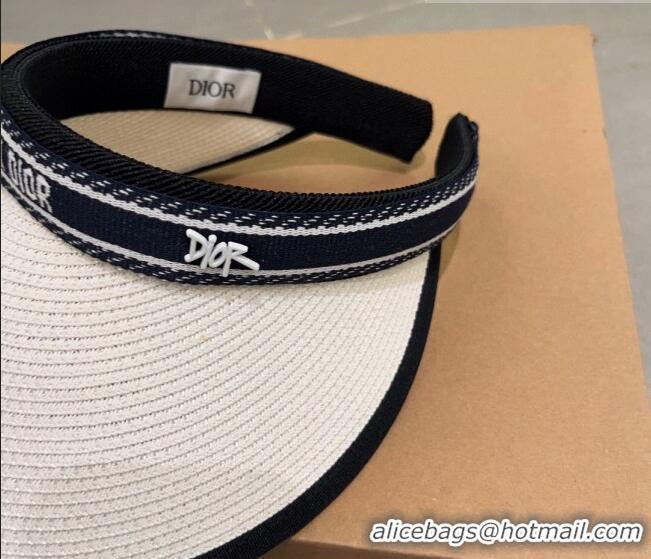 Particularly Recommended Dior Straw Visor Hat 061305 White 2023