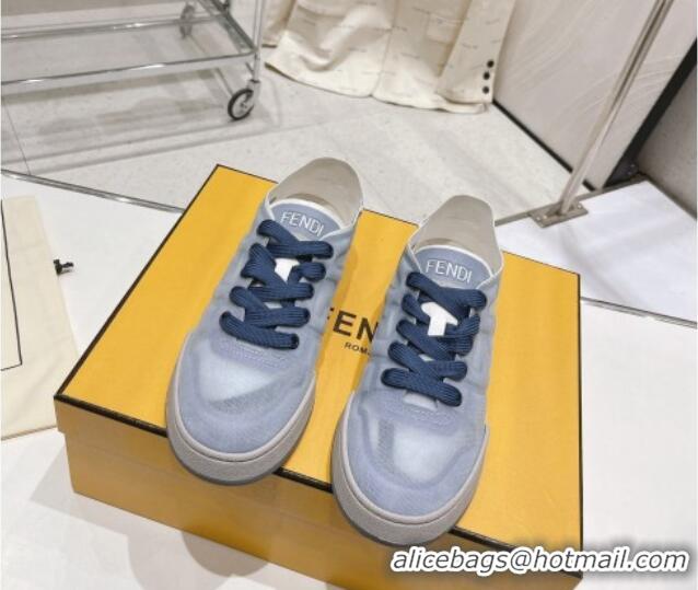 Best Grade Fendi Match Mesh Low Top Sneakers Blue 420068