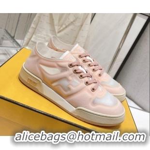 Luxury Fendi Match Mesh Low Top Sneakers Pink 420071