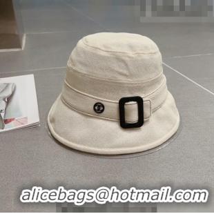 Buy Fashionable Chanel Bucket Hat with Buckle 0613 White 2023