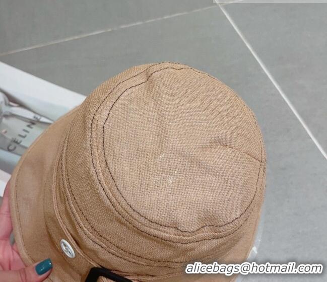 Buy Fashionable Chanel Bucket Hat with Buckle 0613 Khaki 2023