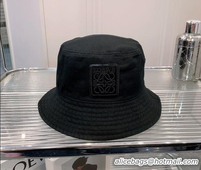 Well Crafted Loewe Cotton Bucket Hat 0613 Black 2023