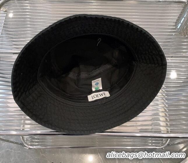 Well Crafted Loewe Cotton Bucket Hat 0613 Black 2023