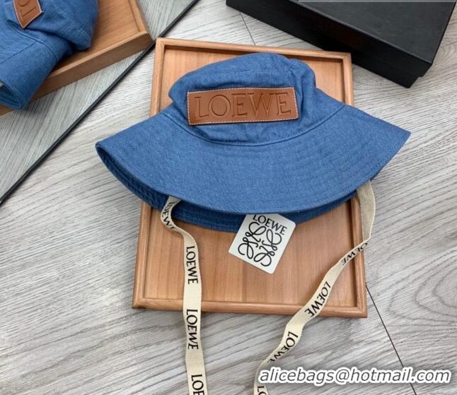 Well Crafted Loewe Denim Bucket Hat 0613 Blue 2023