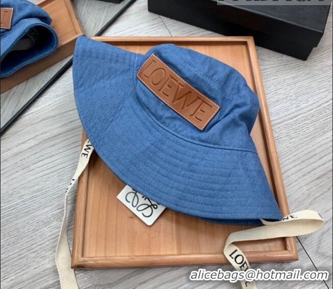 Well Crafted Loewe Denim Bucket Hat 0613 Blue 2023