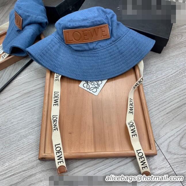 Well Crafted Loewe Denim Bucket Hat 0613 Blue 2023